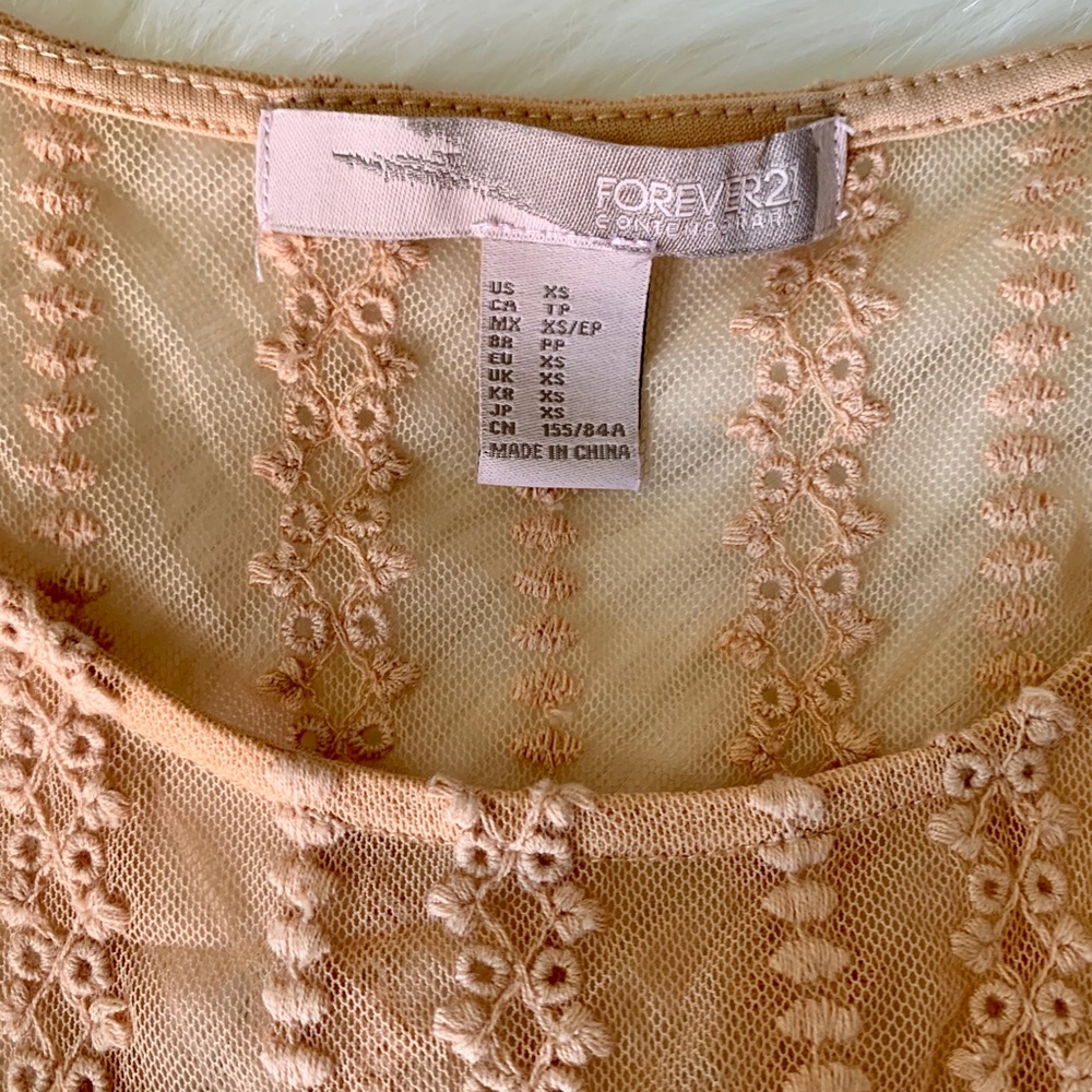 Sheer Embroidered Tank - Picture 2 of 4
